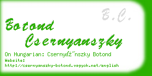 botond csernyanszky business card